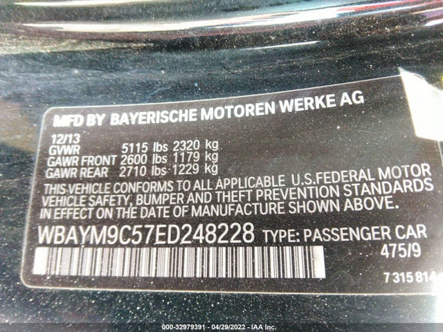 2014 BMW 6 Series, VIN: WBAYM9C57ED248228