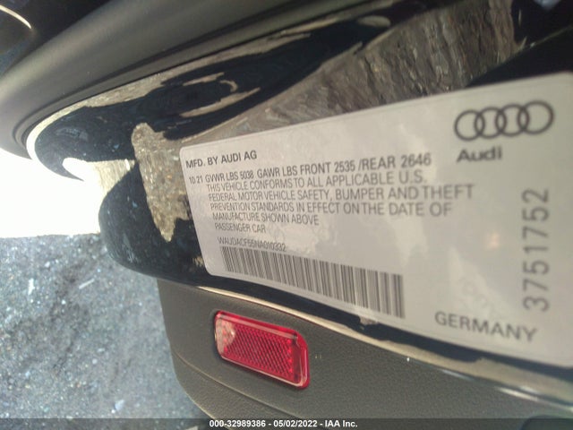 WAUDACF59NA010332 Audi A5 Sportback S Line Premium