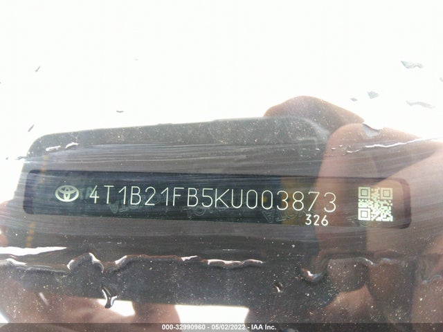 2019 Toyota Avalon, VIN: 4T1B21FB5KU003873