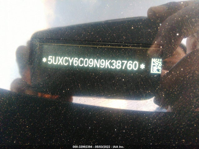 2022 BMW X6, VIN: 5UXCY6C09N9K38760