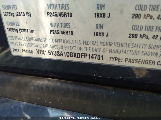 2013 TESLA MODEL S 5YJSA1CGXDFP14701 Photo 8