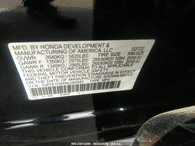 Acura Mdx W/technology Package 2022 5J8YE1H4XNL042443 Image 9