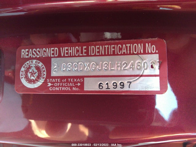 2020 Dodge Charger, VIN: 2C3CDXGJ3LH246067