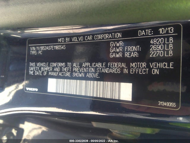 2014 Volvo S80, VIN: YV1952AS7E1180545