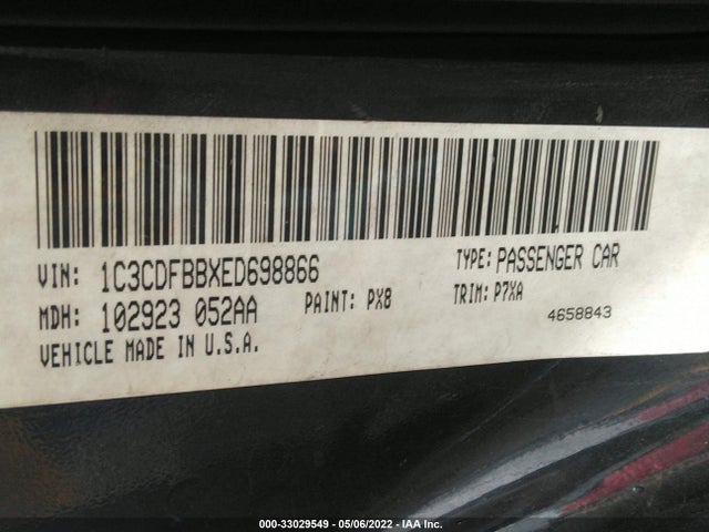 Dodge DART SXT 2014 1C3CDFBBXED698866 Image 9