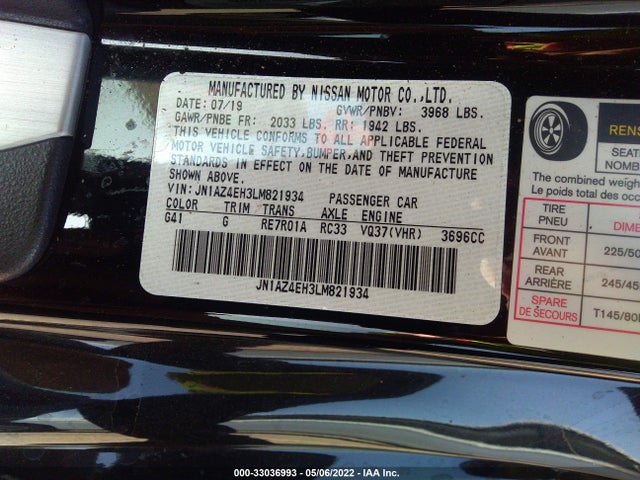 2020 Nissan Z, VIN: JN1AZ4EH3LM821934