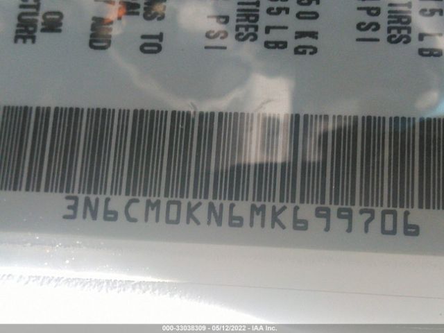 3N6CM0KN6MK699706 Nissan Nv200 Compact Cargo Sv