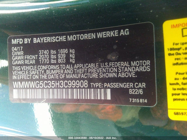 2017 Mini Roadster, VIN: WMWWG5C35H3C99908
