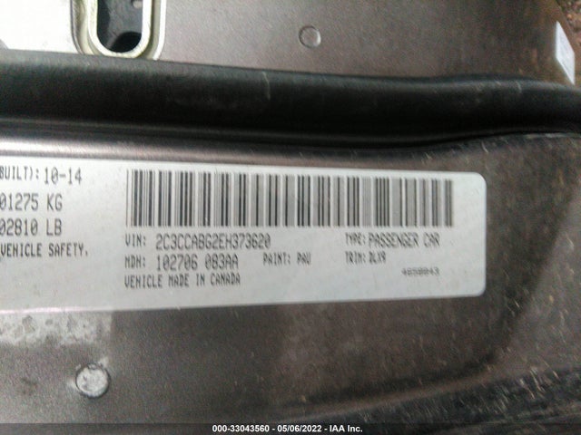 Chrysler 300 2014 2C3CCABG2EH373620 Image 9