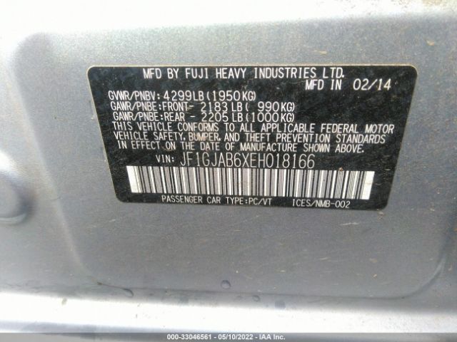 JF1GJAB6XEH018166 Subaru Impreza Sedan Premium