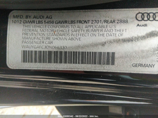 Audi A7 2013 WAUYGAFC3DN066330 Image 9