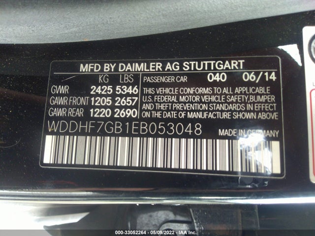 2014 Mercedes-Benz E-Class Wagon, VIN: WDDHF7GB1EB053048