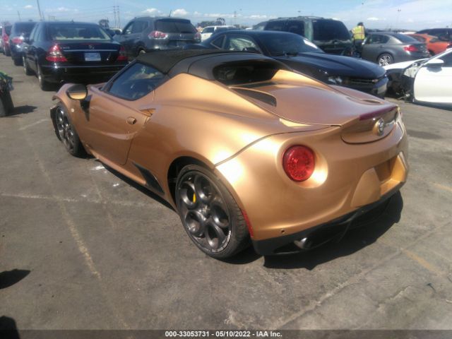 2016 ALFA ROMEO 4C SPIDER ZARBAAB49GM180826 Photo 2