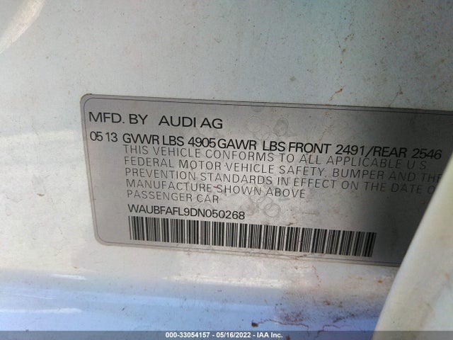 Audi A4 PREMIUM 2013 WAUBFAFL9DN050268 Image 9