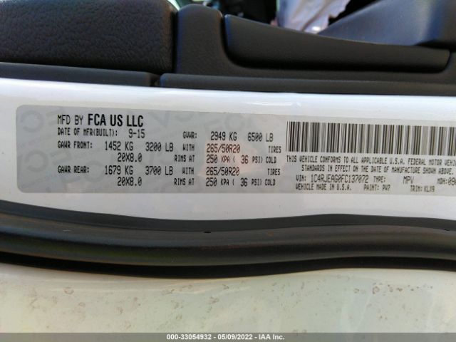 1C4RJEAG0FC137072 Jeep Grand Cherokee Altitude