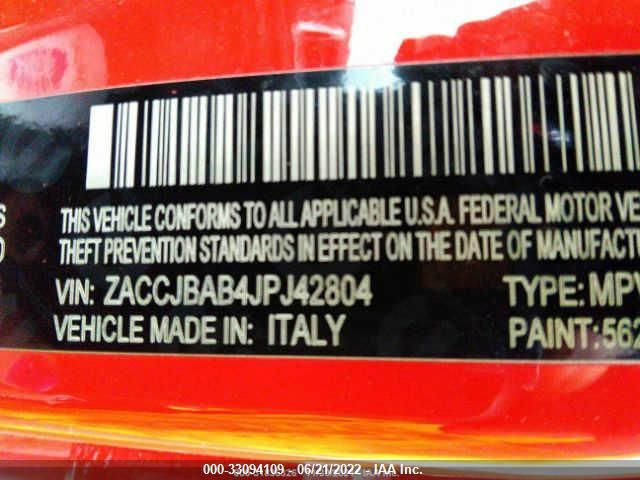 ZACCJBAB4JPJ42804 Jeep Renegade Sport