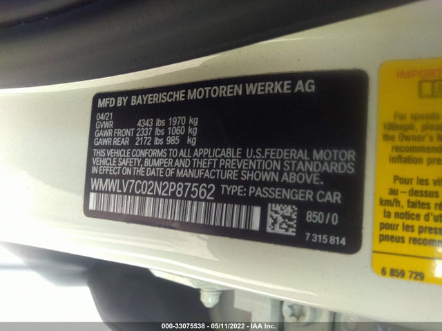 2022 Mini Clubman, VIN: WMWLV7C02N2P87562