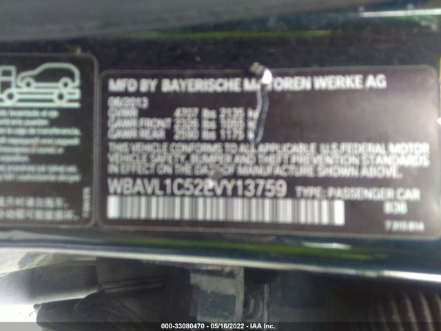 2014 BMW X1, VIN: WBAVL1C52EVY13759
