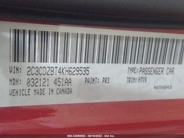 Dodge Challenger R/t 2019 2C3CDZBT4KH629535 Image 9