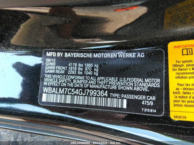 2016 BMW Z4, VIN: WBALM7C54GJ799364