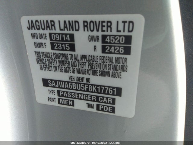 2015 Jaguar F-TYPE, VIN: SAJWA6BU5F8K17761