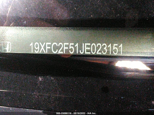 Honda Civic Sedan Lx 2018 19XFC2F51JE023151 Image 9