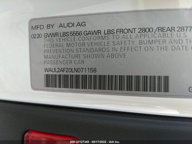 2020 Audi A6, VIN: WAUL2AF20LN071158