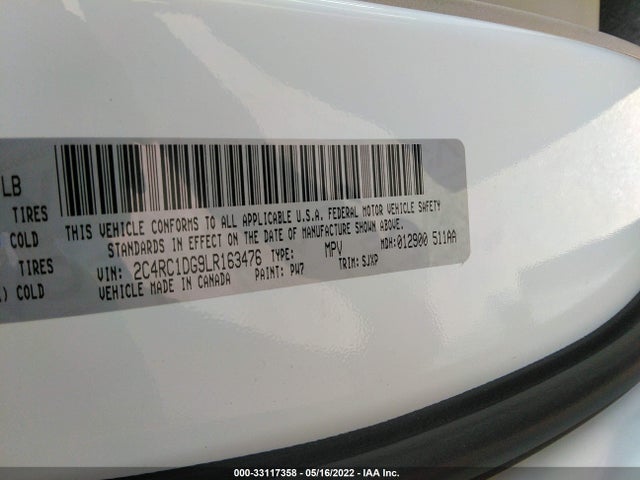 2020 Chrysler Voyager, VIN: 2C4RC1DG9LR163476
