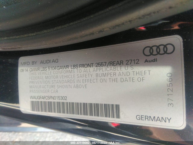 2015 Audi A6, VIN: WAUGFAFC5FN015302