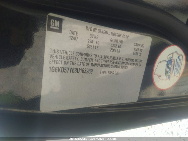 Cadillac DTS 2008 1G6KD57Y68U163989 Image 10