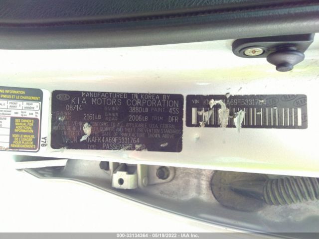 KNAFK4A69F5331764 KIA FORTE LX