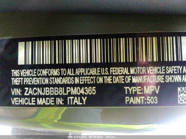 Jeep Renegade Latitude 2020 ZACNJBBB8LPM04365 Image 9