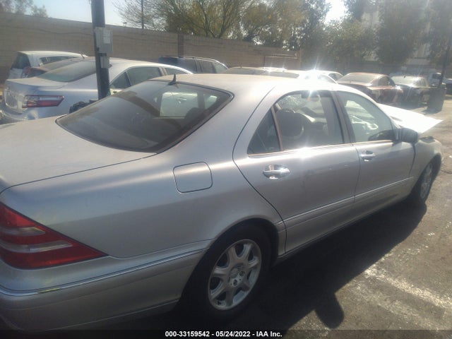 2000 MERCEDES-BENZ S CLASS VIN: WDBNG75J8YA125487