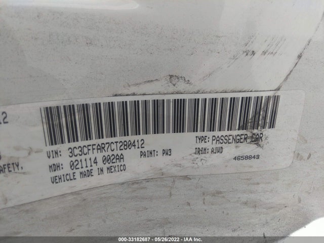 3C3CFFAR7CT280412 Fiat 500 POP