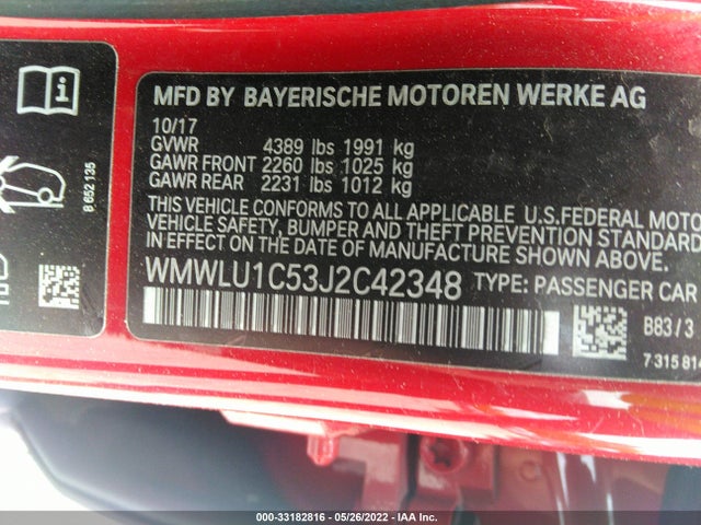 2018 Mini Clubman, VIN: WMWLU1C53J2C42348