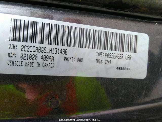 2020 Chrysler 300, VIN: 2C3CCABG9LH131436