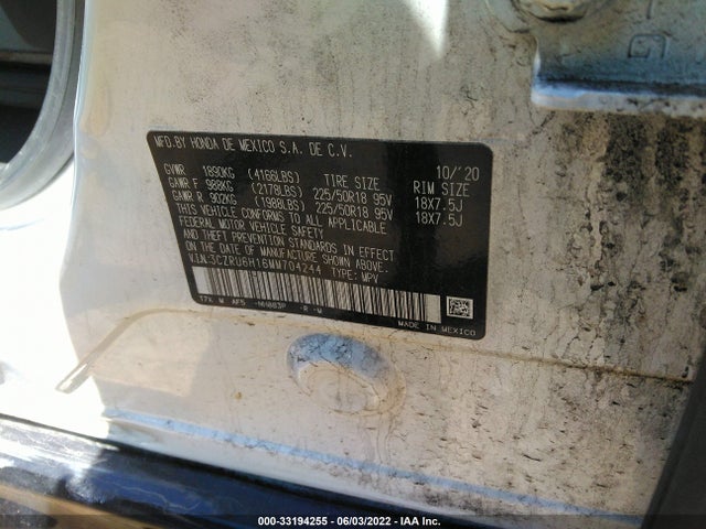 2021 Honda HR-V, VIN: 3CZRU6H16MM704244