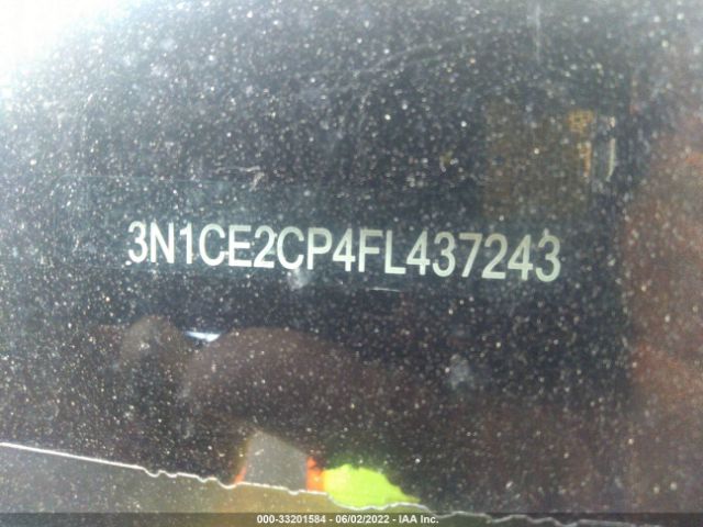 3N1CE2CP4FL437243 Nissan Versa Note S/s Plus/sv/sr/sl