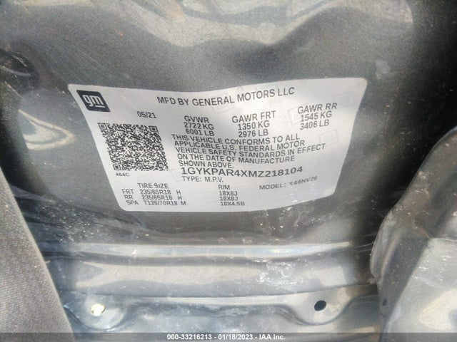 Cadillac Xt6 Luxury 2021 1GYKPAR4XMZ218104 Image 9