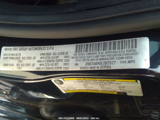 ZFBCFADH0EZ012527 Fiat 500L