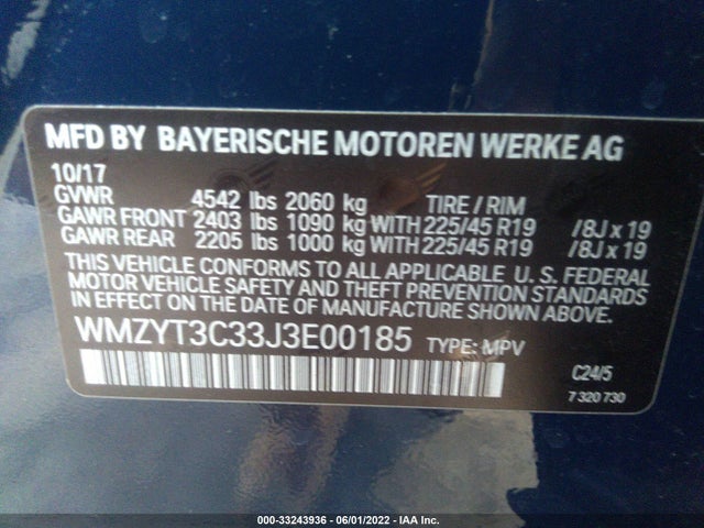 2018 Mini Countryman, VIN: WMZYT3C33J3E00185