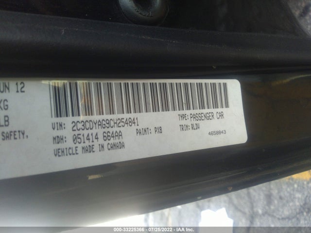 Dodge Challenger Rallye Redline 2012 2C3CDYAG9CH254841 Image 10