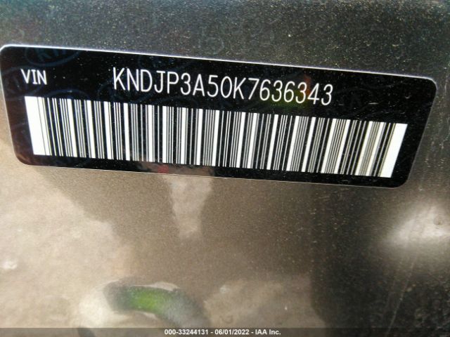 KNDJP3A50K7636343 KIA SOUL +