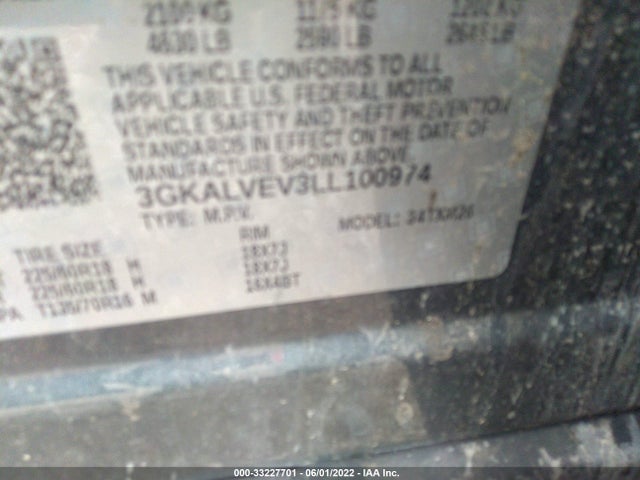 GMC Terrain Slt 2020 3GKALVEV3LL100974 Image 9