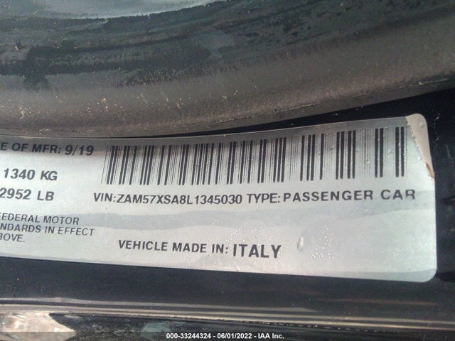 2020 Maserati Ghibli, VIN: ZAM57XSA8L1345030