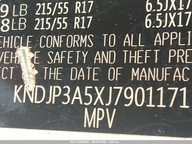 KNDJP3A5XJ7901171 KIA SOUL +
