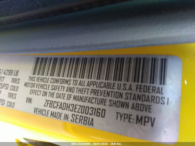 2014 Fiat 500L, VIN: ZFBCFADH3EZ003160