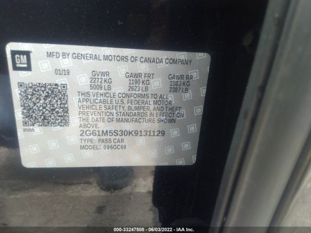 2019 CADILLAC XTS 2G61M5S30K9131129 Photo 8