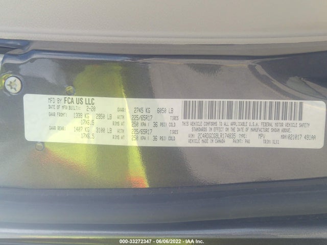 2020 Dodge Grand Caravan, VIN: 2C4RDGCG9LR174835