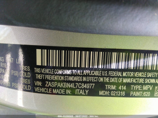 2020 Alfa Romeo Stelvio, VIN: ZASPAKBN4L7C84977